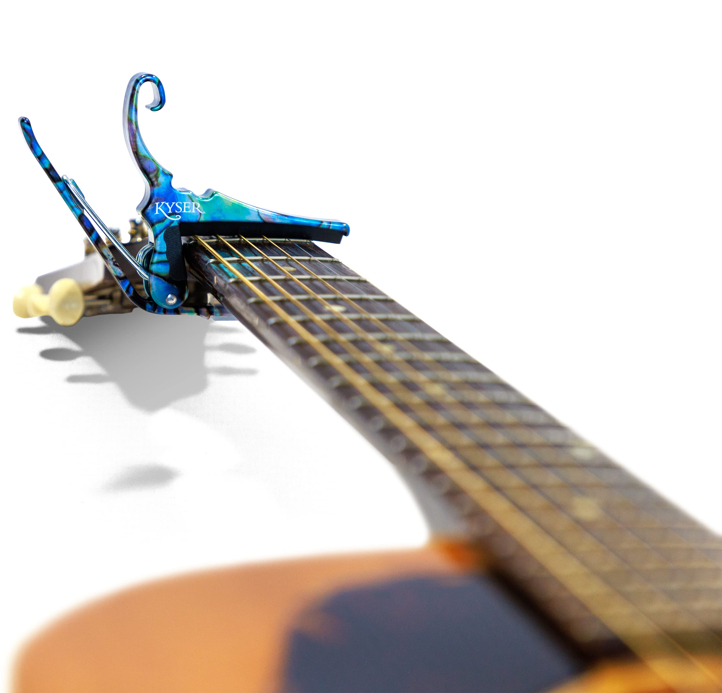 Kyser Quick-Change Guitar Capo for 6-string acoustic guitars (Abalone)